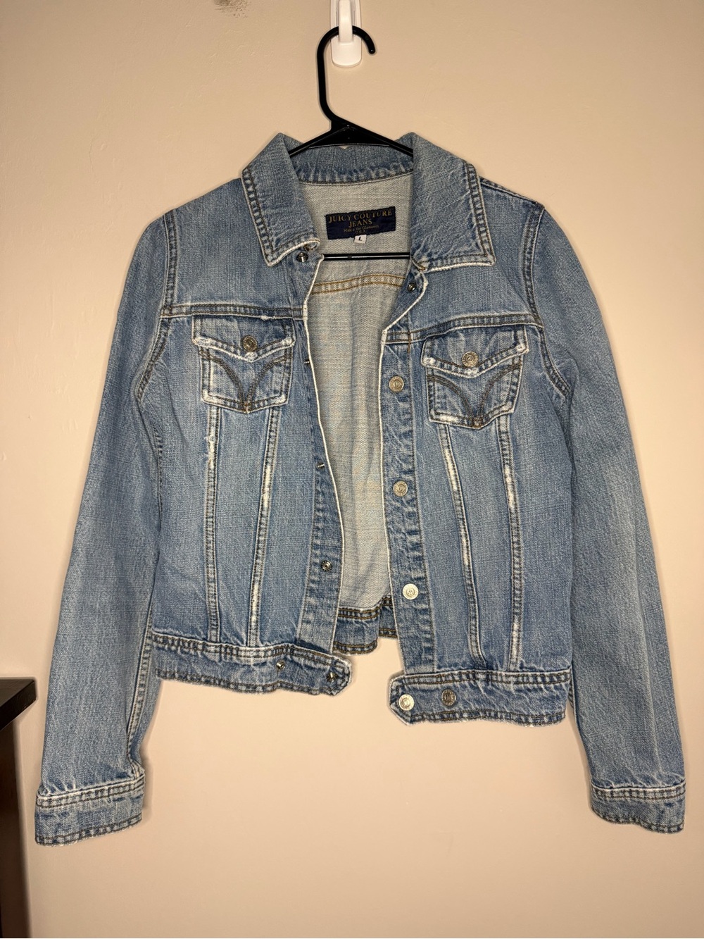 Juicy Couture Light Blue Denim Trucker Jacket